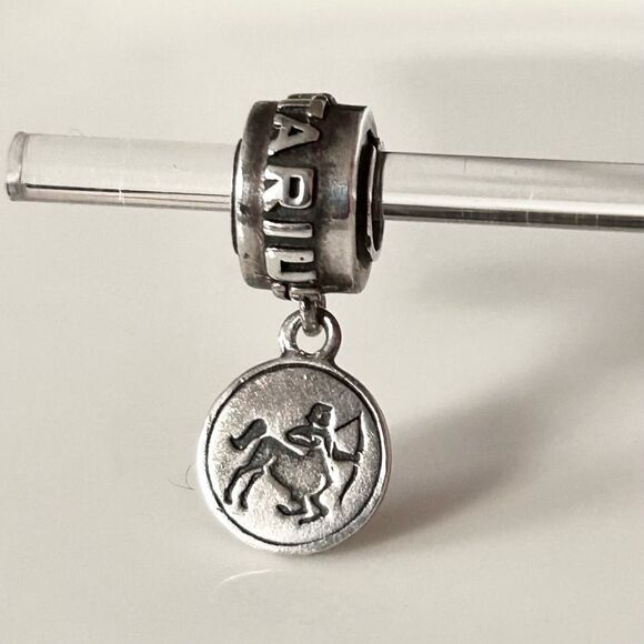 Halia Sagittarius Sterling Silver Tassel Charm for Bracelet, Preowned - Picture 1 of 6